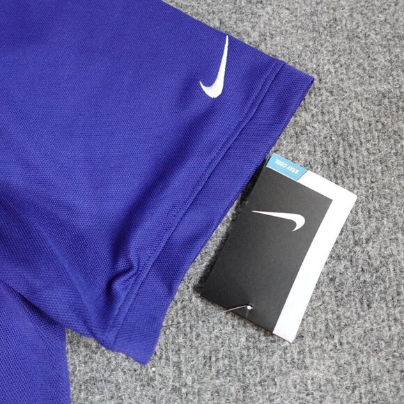 Nike Golf Polo Shirt XL Blue Embroidered Dri Fit Foresters Financial NEW - Picture 2 of 7